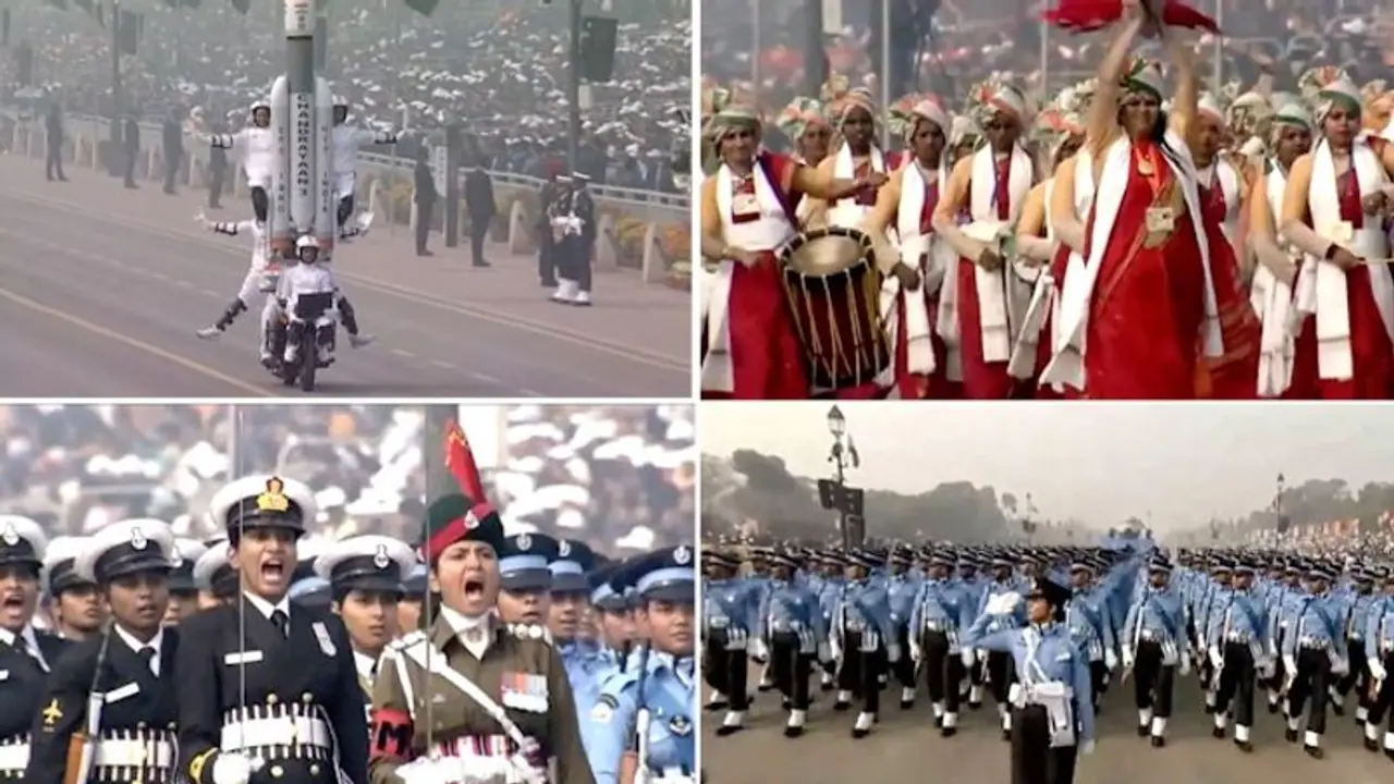 Republic Day 2024 Parade: Historic firsts to daredevil stunts How 'Nari Shakti' took centre stage (WATCH) Republic Day 2024 Parade: Historic firsts to daredevil stunts How 'Nari Shakti' took centre stage (WATCH)