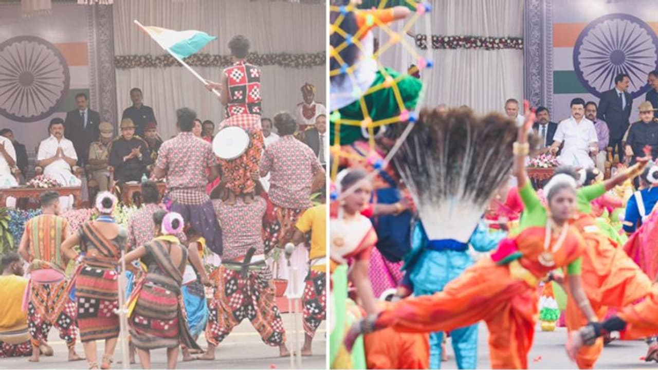 குடியரசு தின விழா.. மாணவிகளின் கலை நிகழ்ச்சி.. சிறப்பாக நடனம் ஆடிய சென்னை ராணி மேரி கல்லூரி முதல் பரிசு..! குடியரசு தின விழா.. மாணவிகளின் கலை நிகழ்ச்சி.. சிறப்பாக நடனம் ஆடிய சென்னை ராணி மேரி கல்லூரி முதல் பரிசு..!