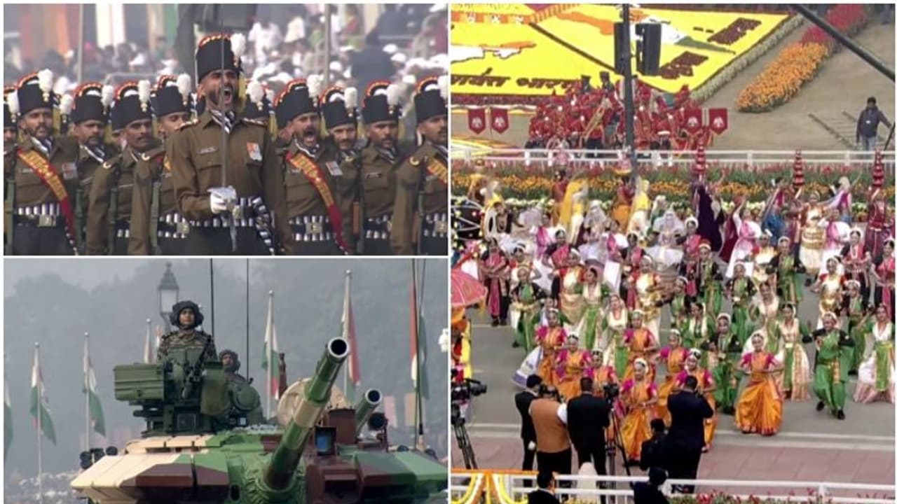 രാജ്യത്തെ വർണാഭമാക്കി 75 ാം റിപ്പബ്ലിക്ക് ദിനാഘോഷം; ഇന്ത്യയുടെ സൈനികശക്തിയും സ്ത്രീ ശക്തിയും വിളിച്ചോതി പരേഡ് രാജ്യത്തെ വർണാഭമാക്കി 75 ാം റിപ്പബ്ലിക്ക് ദിനാഘോഷം; ഇന്ത്യയുടെ സൈനികശക്തിയും സ്ത്രീ ശക്തിയും വിളിച്ചോതി പരേഡ്