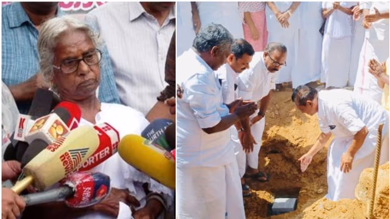 'കോണ്ഗ്രസ് ആണോ, ബിജെപി ആണോ എന്നൊന്നും നോക്കിയിട്ടല്ല...'; മറിയക്കുട്ടിയുടെ വീടിന് തറക്കല്ലിട്ടെന്ന് സുധാകരന് 'കോണ്ഗ്രസ് ആണോ, ബിജെപി ആണോ എന്നൊന്നും നോക്കിയിട്ടല്ല...'; മറിയക്കുട്ടിയുടെ വീടിന് തറക്കല്ലിട്ടെന്ന് സുധാകരന്