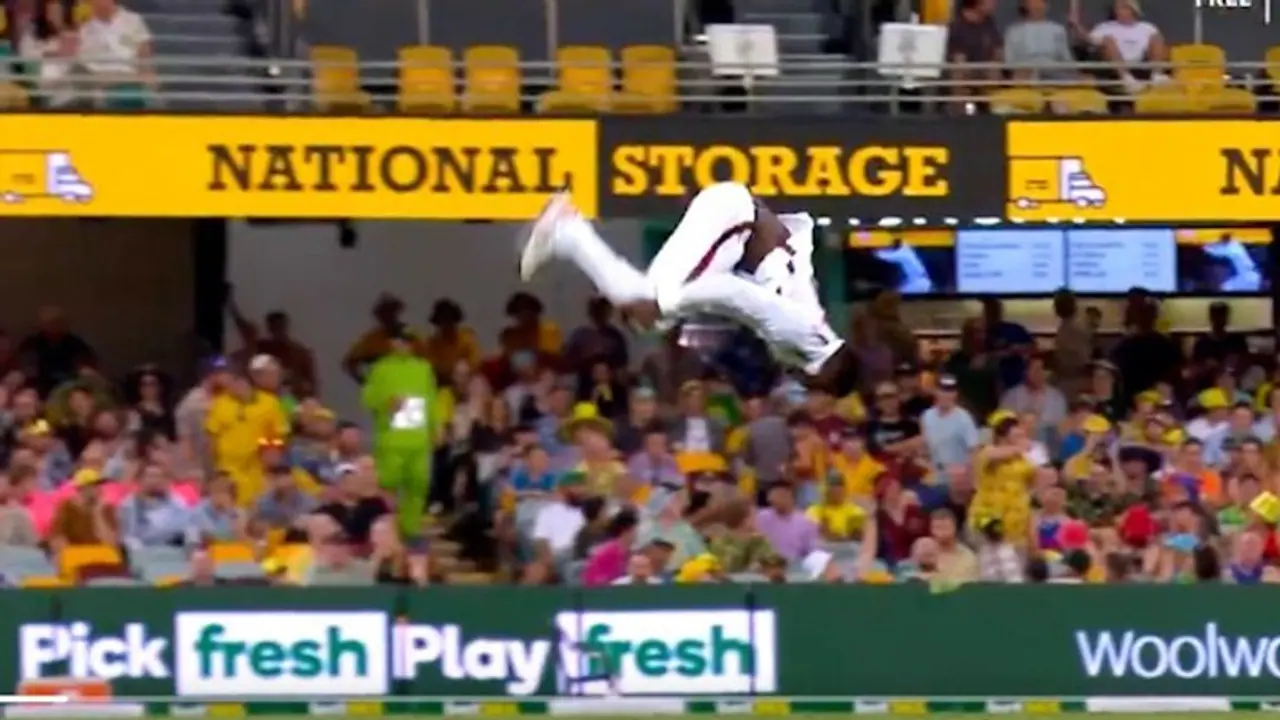 AUS vs WI, 2nd Test: Cartwheel celebration by Kevin Sinclair after taking 1st Test wicket goes viral (WATCH) AUS vs WI, 2nd Test: Cartwheel celebration by Kevin Sinclair after taking 1st Test wicket goes viral (WATCH)