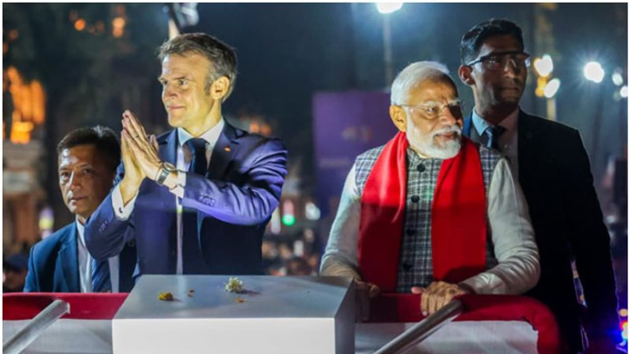 മക്രോണിന്റെ വരവ്, ഒരു ഒന്നൊന്നര വരവായി! ഇനി ഇന്ത്യയും ഫ്രാൻസ് കൈകോർക്കും; വിവിധ മേഖലകളിൽ ബന്ധം ശക്തമാക്കും മക്രോണിന്റെ വരവ്, ഒരു ഒന്നൊന്നര വരവായി! ഇനി ഇന്ത്യയും ഫ്രാൻസ് കൈകോർക്കും; വിവിധ മേഖലകളിൽ ബന്ധം ശക്തമാക്കും