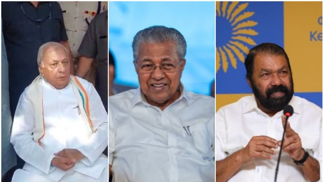 പ്രതികരണം ചിരിയിലൊതുക്കി മുഖ്യമന്ത്രി, ഗവർണറുടെ നാലാമത്തെ ഷോയെന്ന് ശിവൻകുട്ടി; പ്രതിഷേധം അവസാനിപ്പിച്ച് ഗവർണർ പ്രതികരണം ചിരിയിലൊതുക്കി മുഖ്യമന്ത്രി, ഗവർണറുടെ നാലാമത്തെ ഷോയെന്ന് ശിവൻകുട്ടി; പ്രതിഷേധം അവസാനിപ്പിച്ച് ഗവർണർ