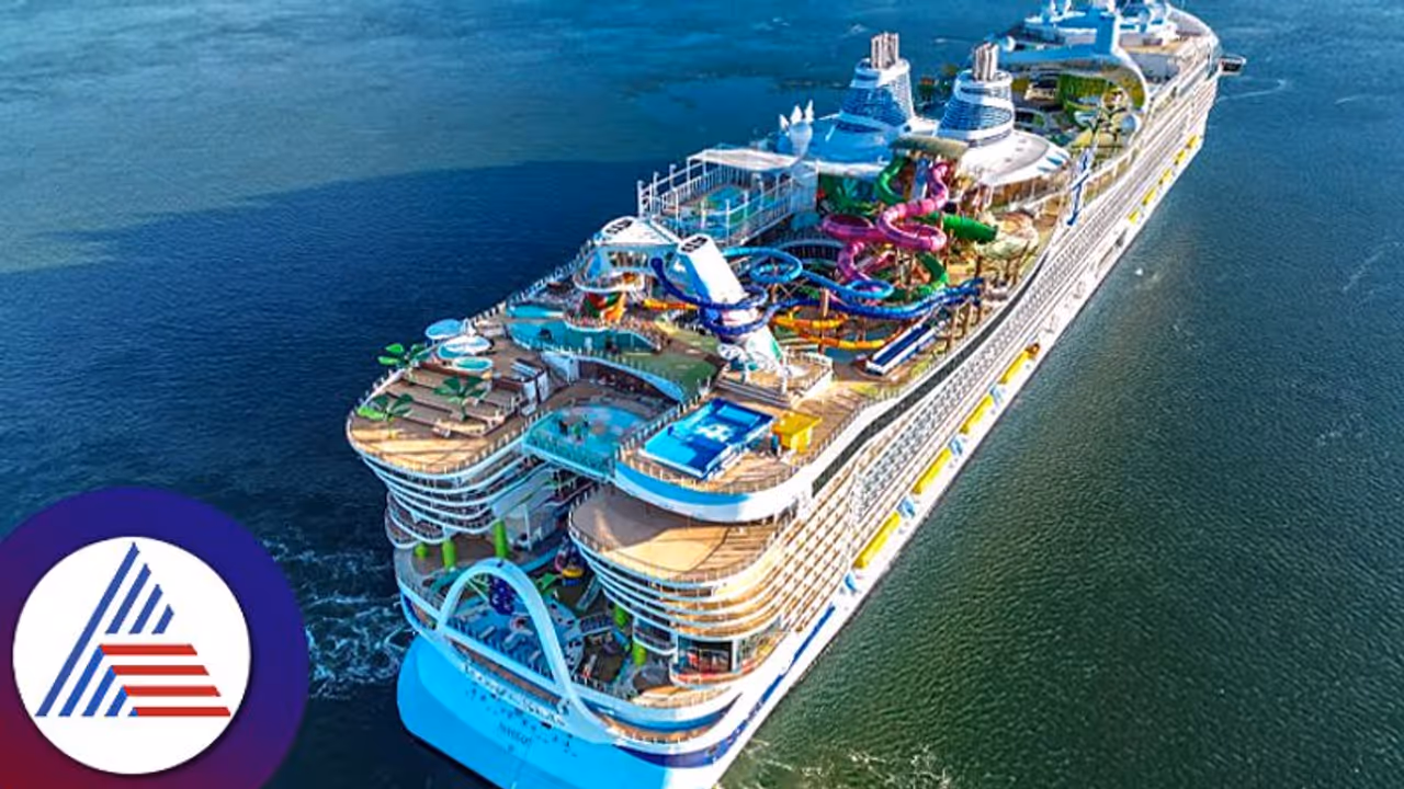 ಜಗತ್ತಿನ ಅತಿದೊಡ್ಡ ಐಷಾರಾಮಿ ಹಡಗಿನ ಮೊದಲ ಪಯಣ ಶುರು; ಇದು ಐಕಾನ್ ಆಫ್ ದ ಸೀಸ್