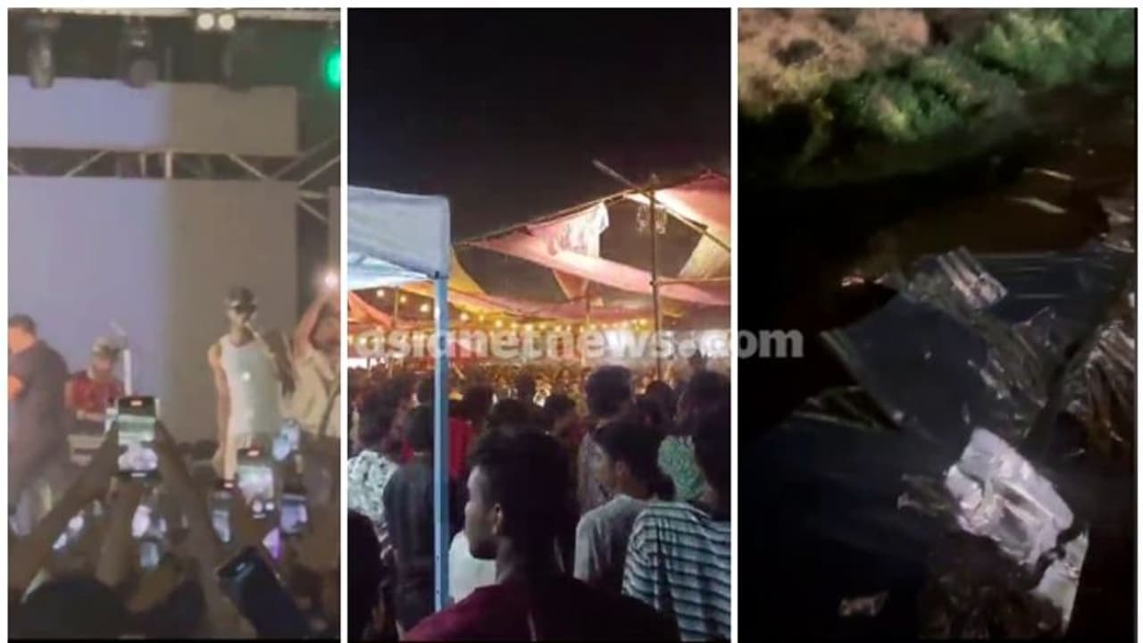 തിരക്ക് മൂലം പരിപാടി നിർത്തി, മലപ്പുറത്ത് മ്യൂസിക് ഫെസ്റ്റിനിടെ അടിപൊട്ടി; ടിക്കറ്റ് കൗണ്ടറടക്കം തകര്ത്തു! തിരക്ക് മൂലം പരിപാടി നിർത്തി, മലപ്പുറത്ത് മ്യൂസിക് ഫെസ്റ്റിനിടെ അടിപൊട്ടി; ടിക്കറ്റ് കൗണ്ടറടക്കം തകര്ത്തു!