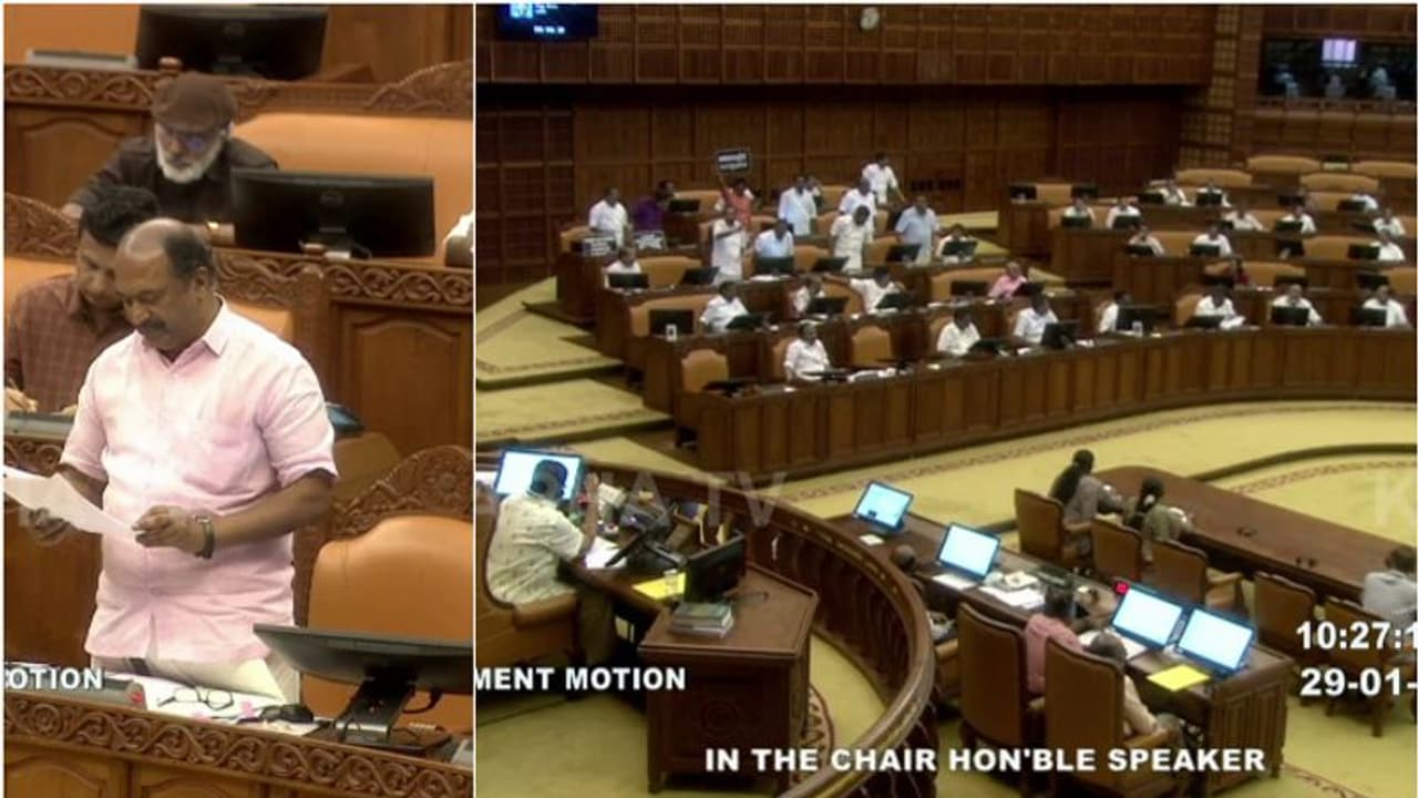 ക്ഷേമപെൻഷൻ വർദ്ധിപ്പിക്കും,കേന്ദ്രഫണ്ട് കിട്ടിയാൽ പ്രതിസന്ധി മാറുമെന്ന് ധനമന്ത്രി,സഭ വിട്ടിറങ്ങി പ്രതിപക്ഷം 