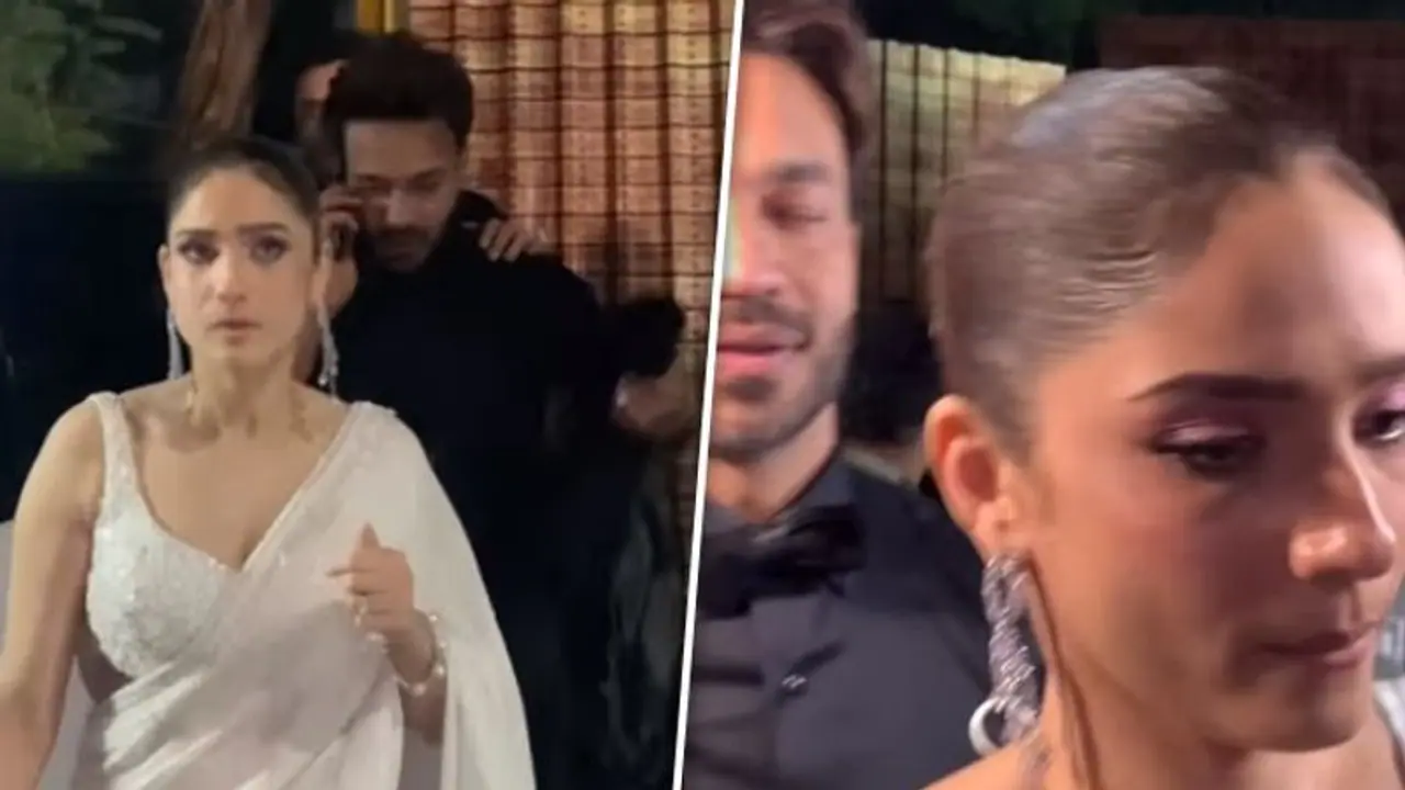 Bigg Boss 17: Ankita Lokhande refuses to pose with husband Vicky Jain; upset over unexpected eviction Bigg Boss 17: Ankita Lokhande refuses to pose with husband Vicky Jain; upset over unexpected eviction