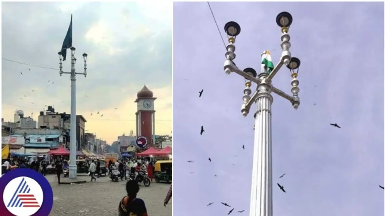 ಮಂಡ್ಯದಲ್ಲಿ ಕೇಸರಿ ಧ್ವಜ ತೆರವು ಬೆನ್ನಲ್ಲಿಯೇ, ಶಿವಾಜಿನಗರ ಹಸಿರು ಧ್ವಜವನ್ನೂ ತೆರವುಗೊಳಿಸಿದ ಪೊಲೀಸರು!