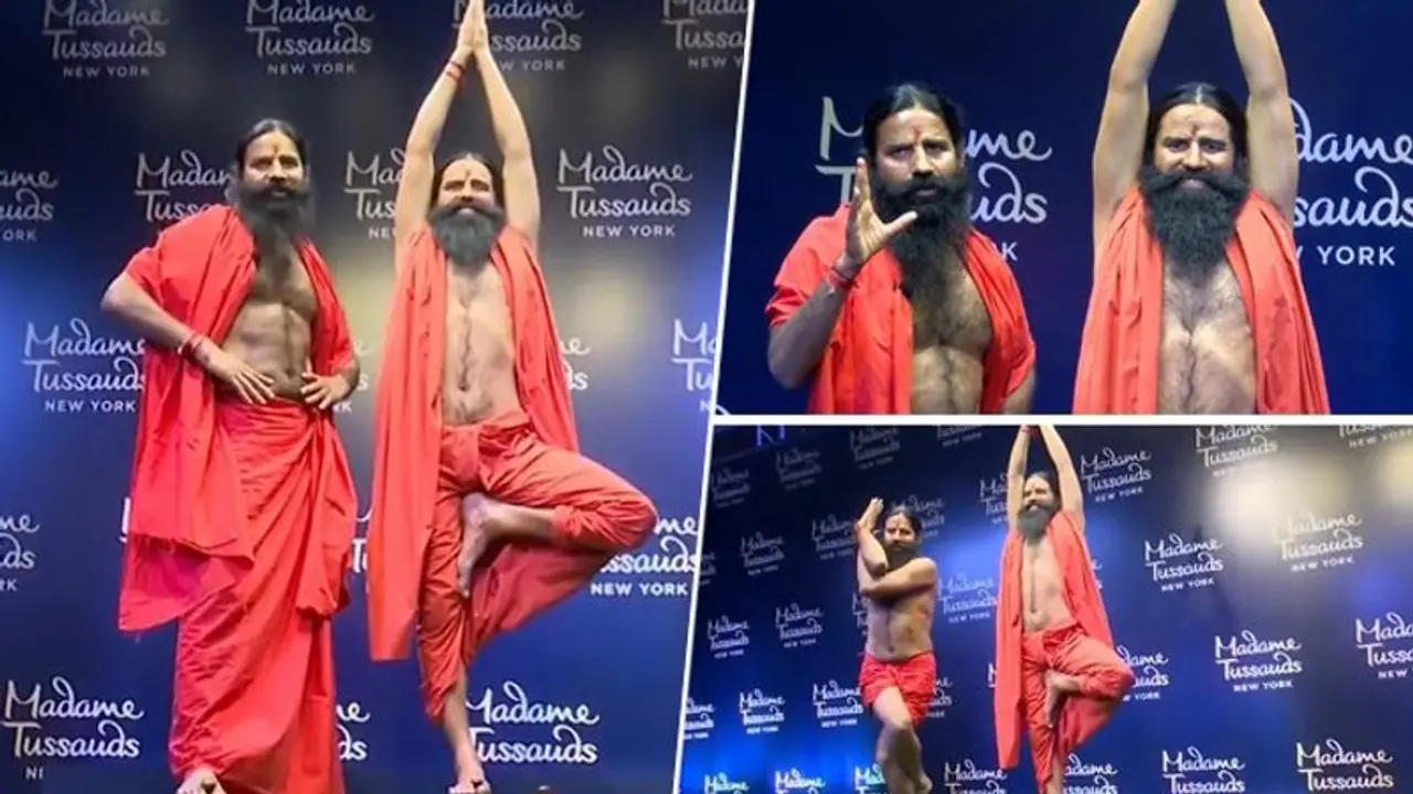 Baba Ramdev's Vrikshasana wax statue unveiled by Madame Tussauds New York (WATCH)