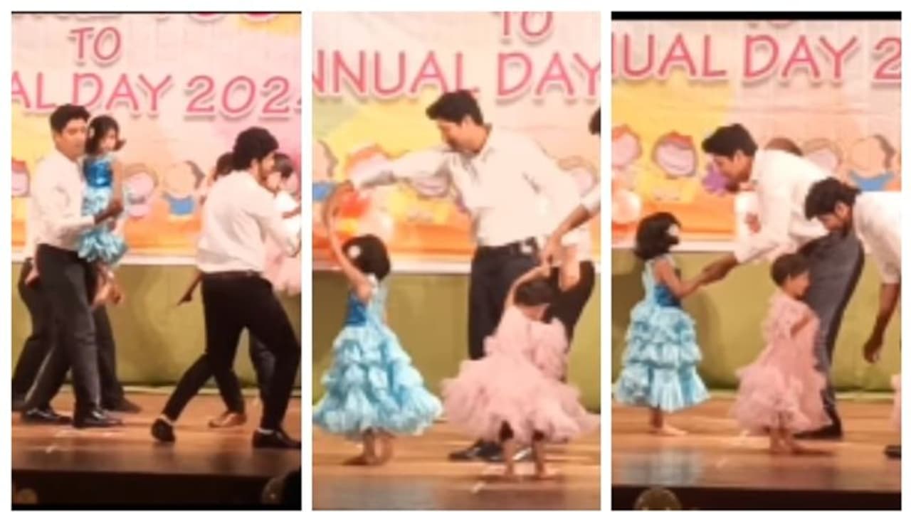 മക്കളോടൊപ്പം നൃത്തം ചെയ്യുന്ന അച്ഛന്മാര്‍; പെണ്‍കുട്ടികള്‍ അവരുടെ 'സൂപ്പര്‍മാനൊപ്പ'മെന്ന് സോഷ്യല്‍ മീഡിയ !