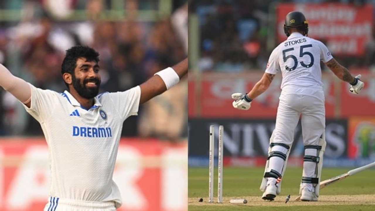 ബുമ്രയുടെ പന്തില് വിക്കറ്റ് തെറിച്ചശേഷം ബെന് സ്റ്റോക്സിന്റെ പ്രത്യേകരീതിയിലുള്ള ആക്ഷൻ; ബുമ്രയുടെ മറുപടി ബുമ്രയുടെ പന്തില് വിക്കറ്റ് തെറിച്ചശേഷം ബെന് സ്റ്റോക്സിന്റെ പ്രത്യേകരീതിയിലുള്ള ആക്ഷൻ; ബുമ്രയുടെ മറുപടി