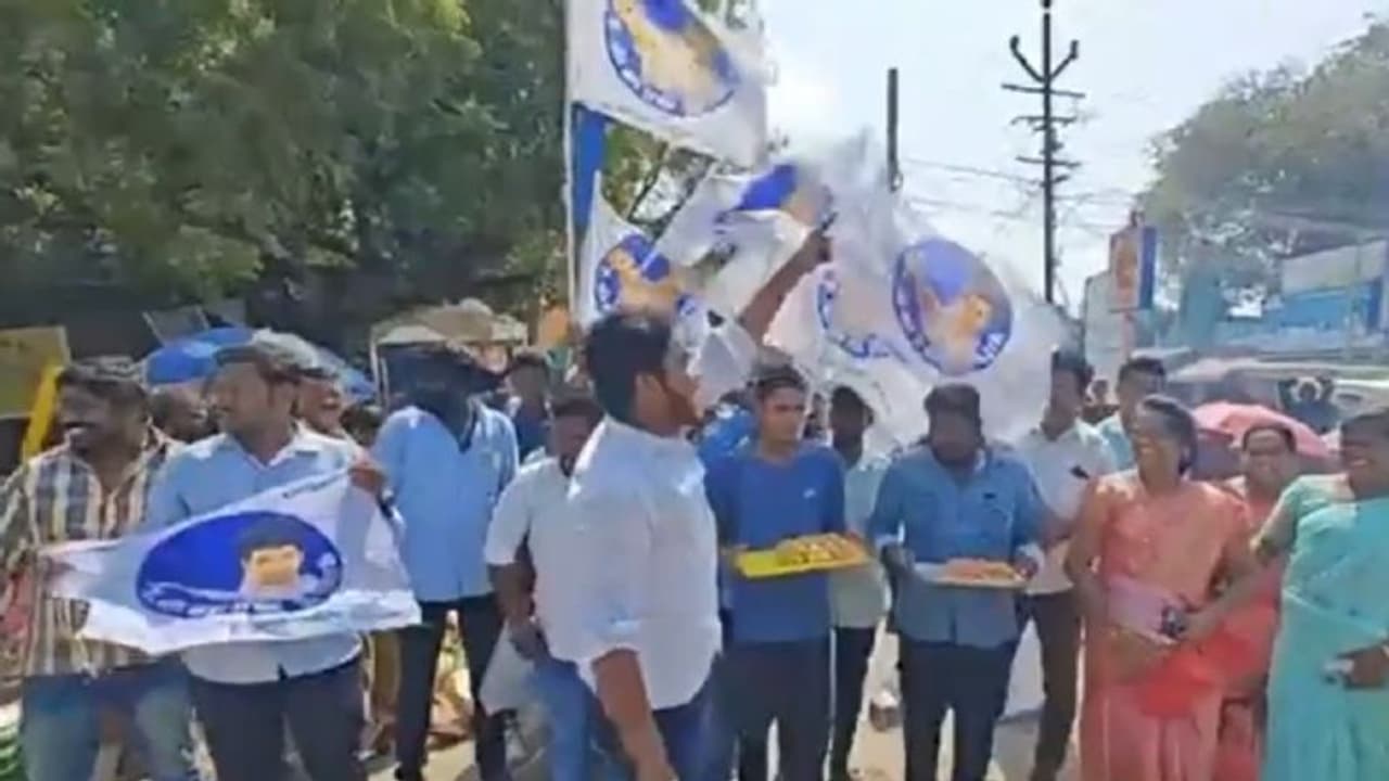 'தளபதி வாழ்க' 'தளபதி வாழ்க'... வாக்கு சேகரித்து ராமநாதபுரத்தை அதிரவிட்ட தமிழக வெற்றி கழகத்தினர்...!!