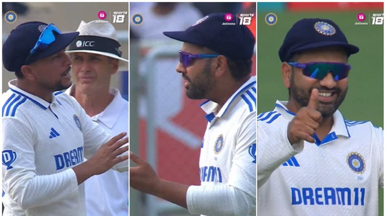 റിവ്യൂ എടുക്കാന് നിര്ബന്ധിച്ച് കുല്ദീപ്! ഇവനൊക്കെ എവിടുന്ന് വരുന്നെടേ എന്ന മട്ടില് രോഹിത് വീഡിയോ റിവ്യൂ എടുക്കാന് നിര്ബന്ധിച്ച് കുല്ദീപ്! ഇവനൊക്കെ എവിടുന്ന് വരുന്നെടേ എന്ന മട്ടില് രോഹിത് വീഡിയോ