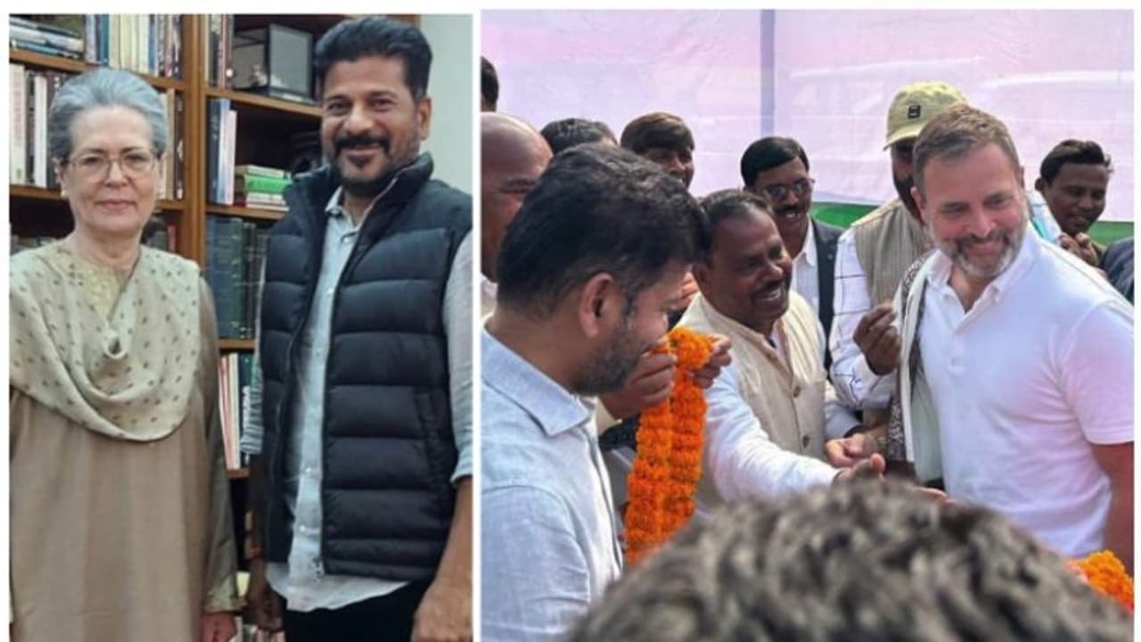 സോണിയ ഗാന്ധിയോട് തെലങ്കാനയിൽ മത്സരിക്കണമെന്ന് രേവന്ത് റെഡ്ഡി; ശരിയായ സമയത്ത് തീരുമാനമറിയിക്കാമെന്ന് മറുപടി സോണിയ ഗാന്ധിയോട് തെലങ്കാനയിൽ മത്സരിക്കണമെന്ന് രേവന്ത് റെഡ്ഡി; ശരിയായ സമയത്ത് തീരുമാനമറിയിക്കാമെന്ന് മറുപടി