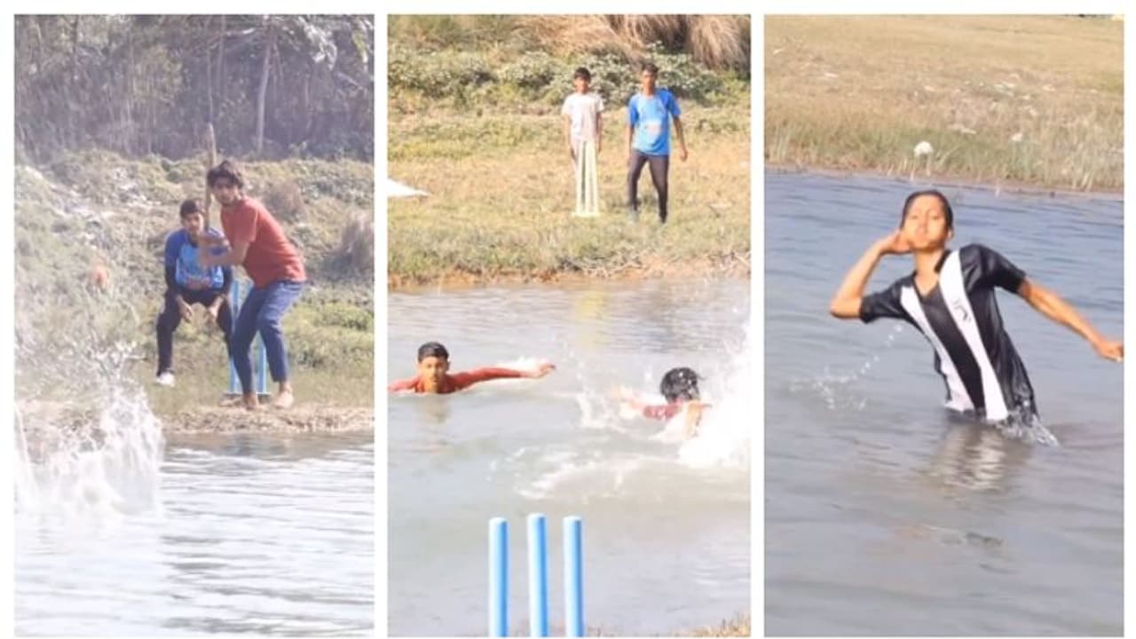 పరుగుల కోసం ఈత కొట్టాల్సిందే.. ఇది మాములు క్రేజీ క్రికెట్ కాదు రచ్చ రంబోలా ! పరుగుల కోసం ఈత కొట్టాల్సిందే.. ఇది మాములు క్రేజీ క్రికెట్ కాదు రచ్చ రంబోలా !