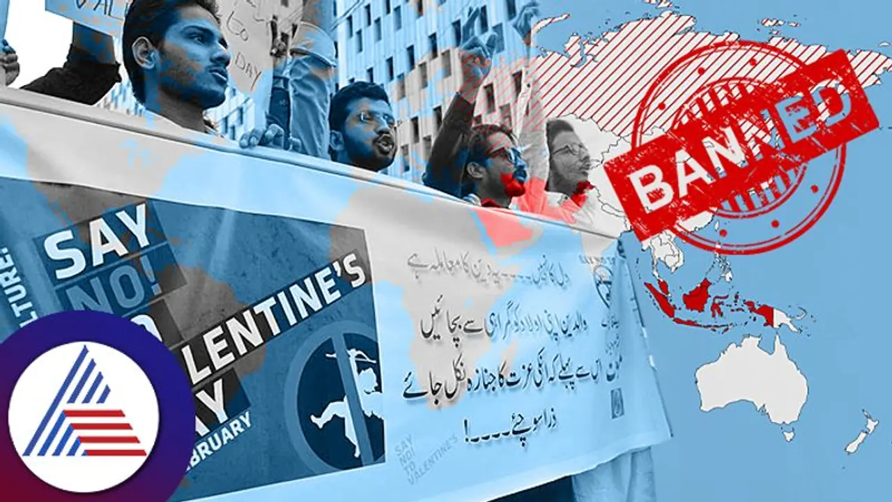 Valentines Day: ಅಪ್ಪಿತಪ್ಪಿ ಈ ದೇಶದಲ್ಲಿ ವ್ಯಾಲಂಟೈನ್ಸ್ ಡೇ ಆಚರಿಸೋಕೆ ಹೋಗ್ಬೇಡಿ! Valentines Day: ಅಪ್ಪಿತಪ್ಪಿ ಈ ದೇಶದಲ್ಲಿ ವ್ಯಾಲಂಟೈನ್ಸ್ ಡೇ ಆಚರಿಸೋಕೆ ಹೋಗ್ಬೇಡಿ!