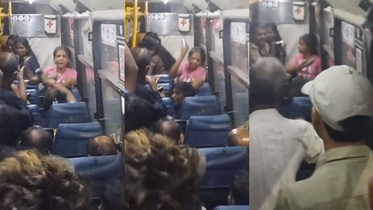 ജനൽ തുറന്നതിനേ ചൊല്ലി തർക്കം, ബസിൽ ചെരുപ്പിന് തമ്മിലടിച്ച് യുവതികൾ, ഇറക്കി വിട്ട് കണ്ടക്ടർ ജനൽ തുറന്നതിനേ ചൊല്ലി തർക്കം, ബസിൽ ചെരുപ്പിന് തമ്മിലടിച്ച് യുവതികൾ, ഇറക്കി വിട്ട് കണ്ടക്ടർ