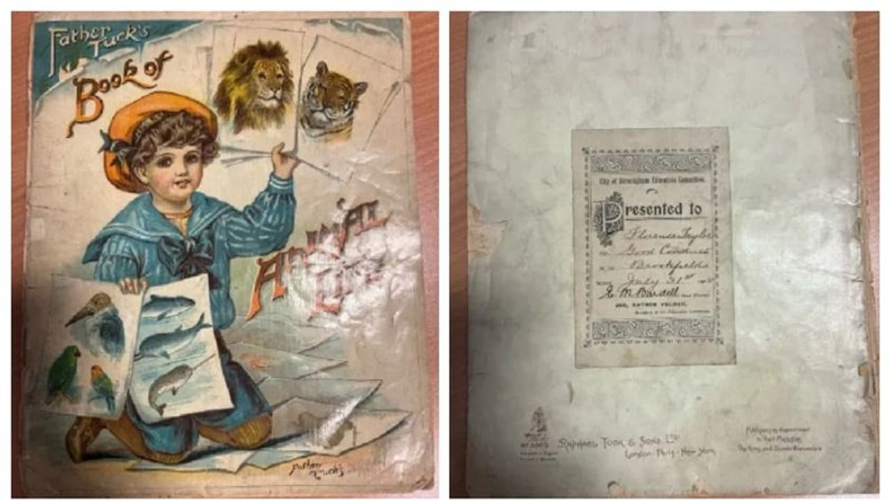 സ്കൂളിലെ 'നല്ല വിദ്യാർത്ഥി'ക്ക് സമ്മാനിച്ച പുസ്തകം; 120 വർഷത്തിന് ശേഷം സ്കൂൾ ലൈബ്രറിയിലേക്ക് തിരിച്ചെത്തി ! സ്കൂളിലെ 'നല്ല വിദ്യാർത്ഥി'ക്ക് സമ്മാനിച്ച പുസ്തകം; 120 വർഷത്തിന് ശേഷം സ്കൂൾ ലൈബ്രറിയിലേക്ക് തിരിച്ചെത്തി !