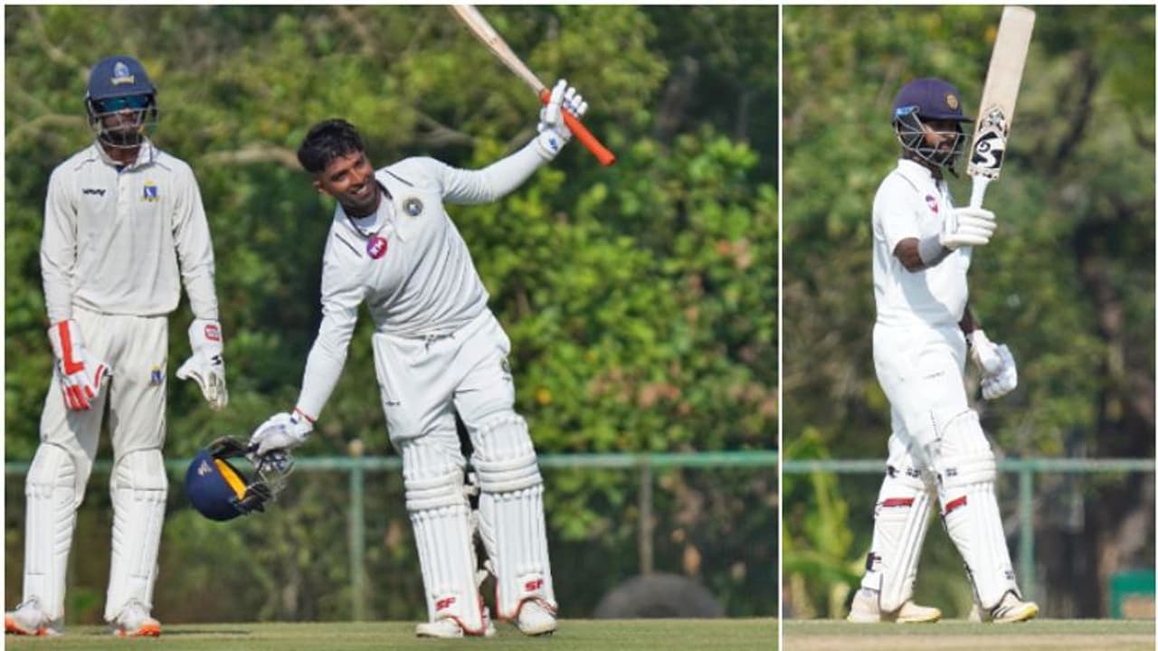 സച്ചിന് സെഞ്ചുറി, സഞ്ജുവിന് നിരാശ! രഞ്ജി ട്രോഫിയില് ബംഗാളിനെതിരെ കേരളം മികച്ച സ്കോറിലേക്ക് സച്ചിന് സെഞ്ചുറി, സഞ്ജുവിന് നിരാശ! രഞ്ജി ട്രോഫിയില് ബംഗാളിനെതിരെ കേരളം മികച്ച സ്കോറിലേക്ക്