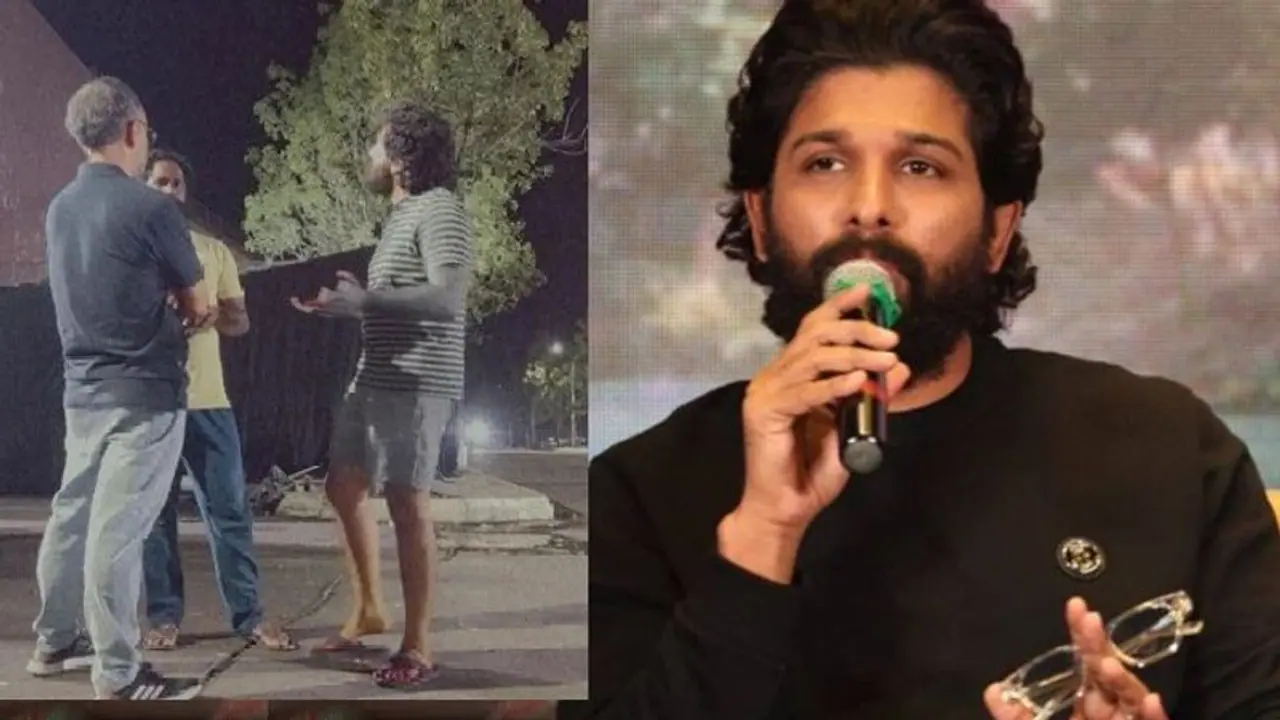 అల్లు అర్జున్ కి గాయం..బ్యాండేజ్ కట్టుకున్న బన్నీ ఫోటోలు వైరల్ . అల్లు అర్జున్ కి గాయం..బ్యాండేజ్ కట్టుకున్న బన్నీ ఫోటోలు వైరల్ .