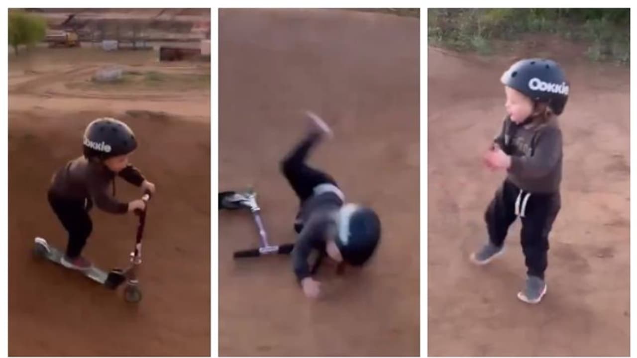 'അഭിനന്ദിക്കാന് ഒരുത്തനും വേണ്ട'; വീണിടത്ത് നിന്നും എഴുന്നേറ്റ് സ്വയം അഭിനന്ദിക്കുന്ന കുട്ടിയുടെ വീഡിയോ വൈറൽ! 'അഭിനന്ദിക്കാന് ഒരുത്തനും വേണ്ട'; വീണിടത്ത് നിന്നും എഴുന്നേറ്റ് സ്വയം അഭിനന്ദിക്കുന്ന കുട്ടിയുടെ വീഡിയോ വൈറൽ!