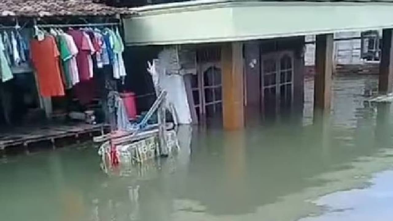 വീടുകളെല്ലാം വെള്ളത്തിൽ, ജീവിതവും വെള്ളത്തിൽ; ഇന്തോനേഷ്യയിൽ നിന്നുള്ള വീഡിയോ വീടുകളെല്ലാം വെള്ളത്തിൽ, ജീവിതവും വെള്ളത്തിൽ; ഇന്തോനേഷ്യയിൽ നിന്നുള്ള വീഡിയോ