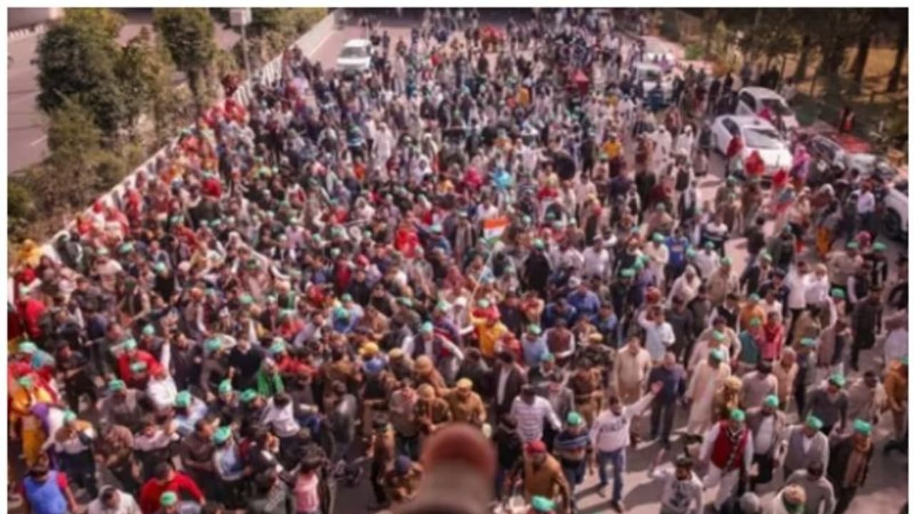 Farmers protest 2.0: Large gathering banned in Delhi till March 12 ahead of farmers mega march Farmers protest 2.0: Large gathering banned in Delhi till March 12 ahead of farmers mega march