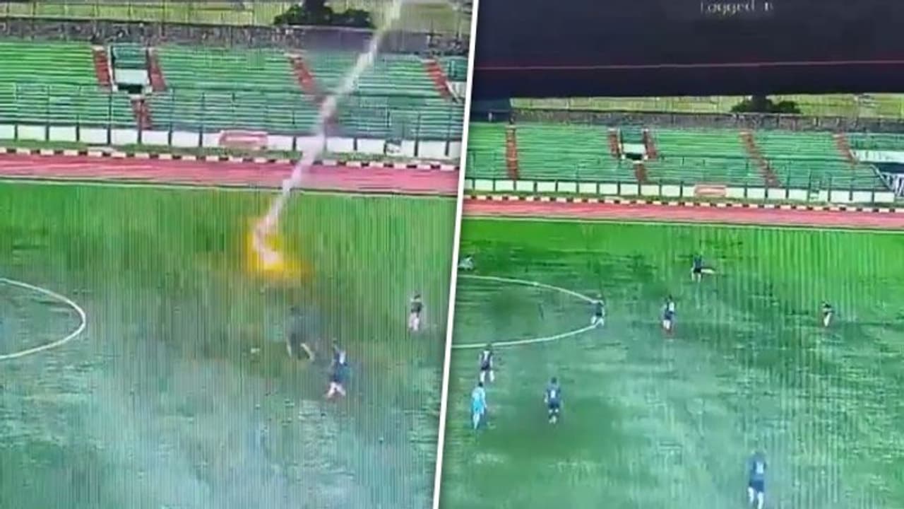 Footballer fatally hit by lightning during Indonesian match; Viral video unveils shocking incident (WATCH) Footballer fatally hit by lightning during Indonesian match; Viral video unveils shocking incident (WATCH)