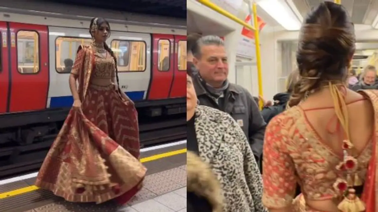 ദേ ലണ്ടൻ മെട്രോയിലൊരു ഇന്ത്യൻ സുന്ദരി, കണ്ണ് മിഴിച്ച് യാത്രക്കാർ ദേ ലണ്ടൻ മെട്രോയിലൊരു ഇന്ത്യൻ സുന്ദരി, കണ്ണ് മിഴിച്ച് യാത്രക്കാർ