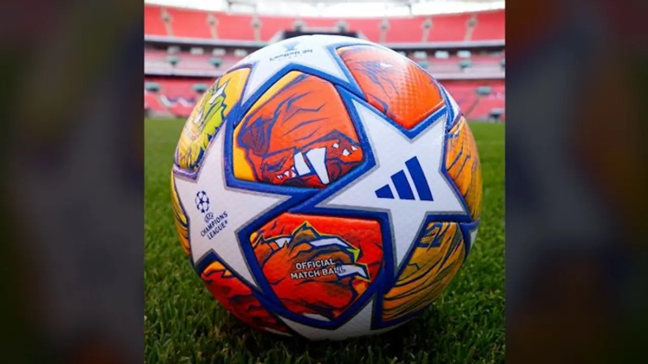 UEFA unwraps the official ball for the Champions League 2023 24 final