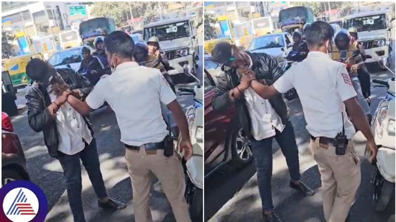 ಬೆಂಗಳೂರು: ಸ್ಕೂಟರ್ ಕೀ ಕಿತ್ತುಕೊಂಡ ಟ್ರಾಫಿಕ್ ಪೊಲೀಸ್ ಕೈ ಕಚ್ಚಿದ ವಾಹನ ಸವಾರ