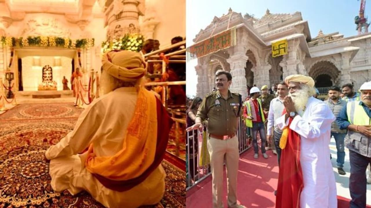 தியாகத்தால் கட்டப்பட்டுள்ள கோவில் இது.. அயோத்தி ராமர் கோவிலில் சத்குரு சாமி தரிசனம்.!