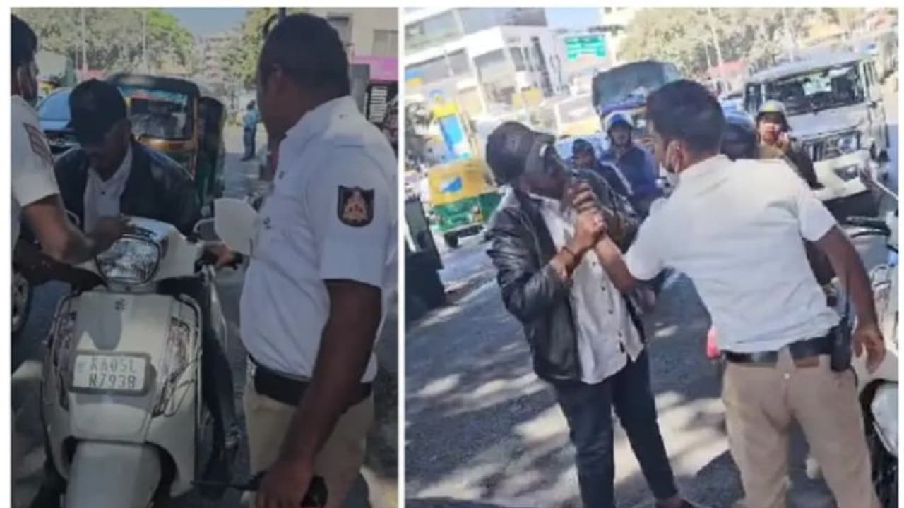 ഹെൽമറ്റ് വെയ്ക്കാത്തതിന് സ്കൂട്ടറിന്റെ താക്കോൽ ഊരിയെടുത്തു; തിരികെ വാങ്ങാൻ പൊലീസുകാരനെ കടിച്ച് യുവാവ് ഹെൽമറ്റ് വെയ്ക്കാത്തതിന് സ്കൂട്ടറിന്റെ താക്കോൽ ഊരിയെടുത്തു; തിരികെ വാങ്ങാൻ പൊലീസുകാരനെ കടിച്ച് യുവാവ്