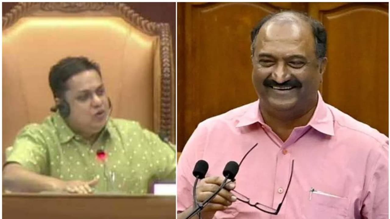 ധനമന്ത്രിക്ക് സ്പീക്കറുടെ റൂളിംഗ്, 'മറ്റ് മന്ത്രിമാർ ചെയ്യുന്നത് കണ്ടിട്ടില്ലേ, അത് ബാലഗോപാലും മാതൃകയാക്കണം' ധനമന്ത്രിക്ക് സ്പീക്കറുടെ റൂളിംഗ്, 'മറ്റ് മന്ത്രിമാർ ചെയ്യുന്നത് കണ്ടിട്ടില്ലേ, അത് ബാലഗോപാലും മാതൃകയാക്കണം'