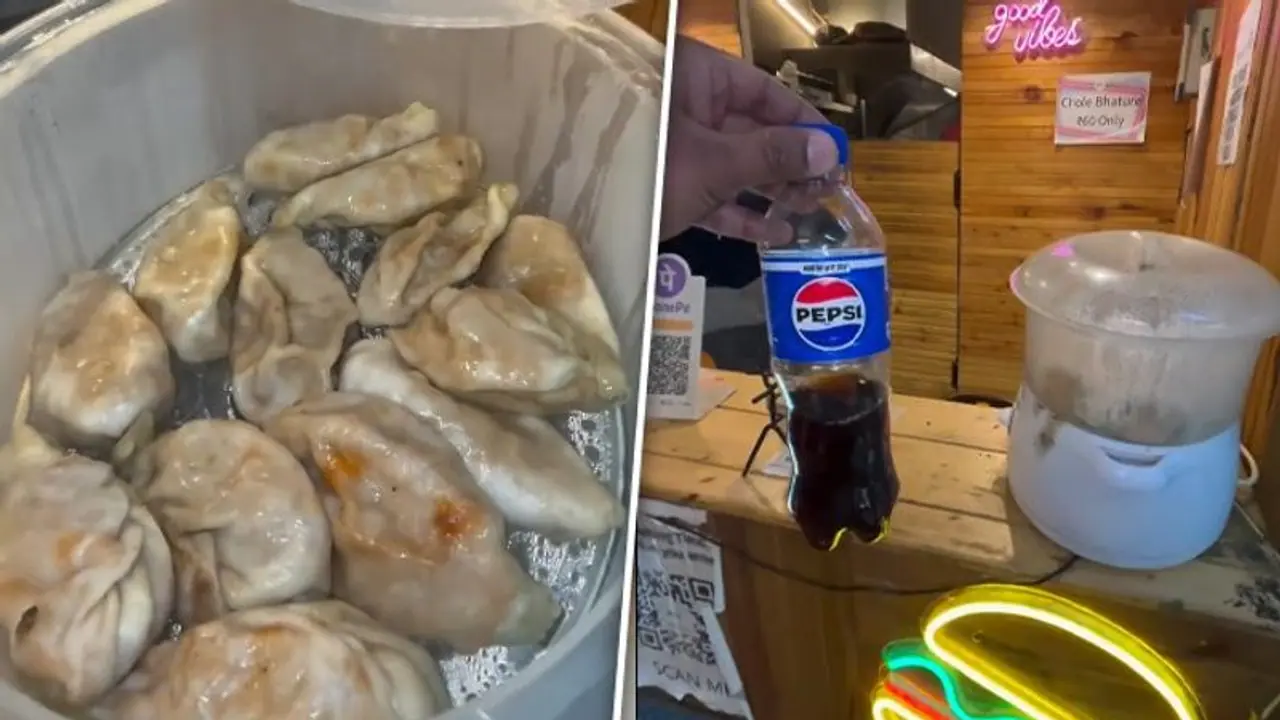 'Pepsi wale momos...' This food combination leaves netizens in shocked; Watch viral video 'Pepsi wale momos...' This food combination leaves netizens in shocked; Watch viral video