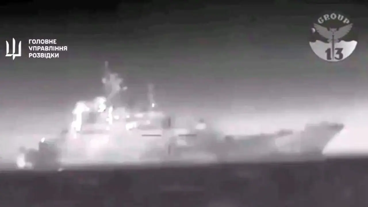 Ukraine claims its sea drone sank Russian amphibious ship Caesar Kunikov off Crimea coast (WATCH) Ukraine claims its sea drone sank Russian amphibious ship Caesar Kunikov off Crimea coast (WATCH)