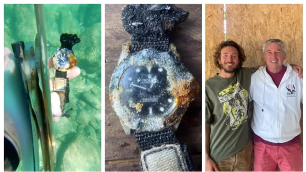 ചലിക്കുന്ന സെക്കന്‍റ് സൂചി; കടലാഴങ്ങളില്‍ നിന്നും 50 ല്‍ ഏറെ വർഷം പഴക്കമുള്ള ഒരു റോളക്സ് വാച്ച് !