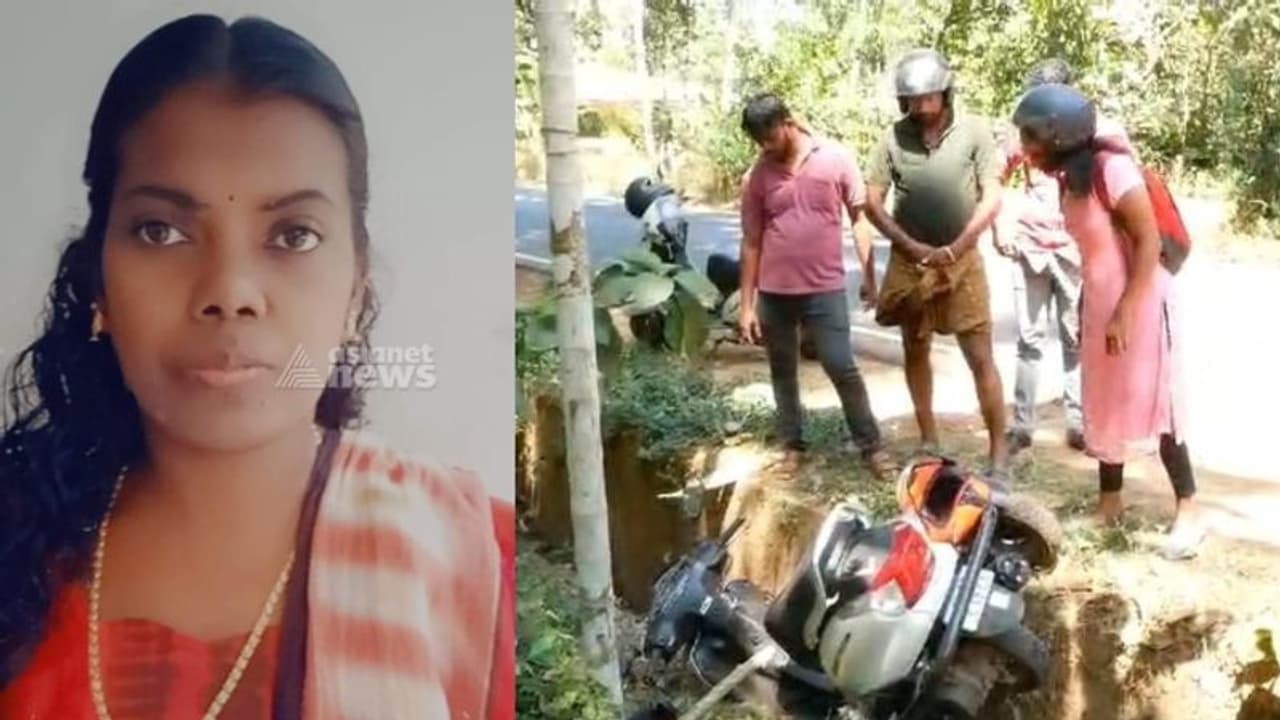 തെരുവുനായ കുറുകെ ചാടി; ഹെൽമറ്റ് തകര്‍ന്നുപോയി; സ്കൂട്ടര്‍ മറിഞ്ഞ് യുവതിക്ക് ദാരുണാന്ത്യം