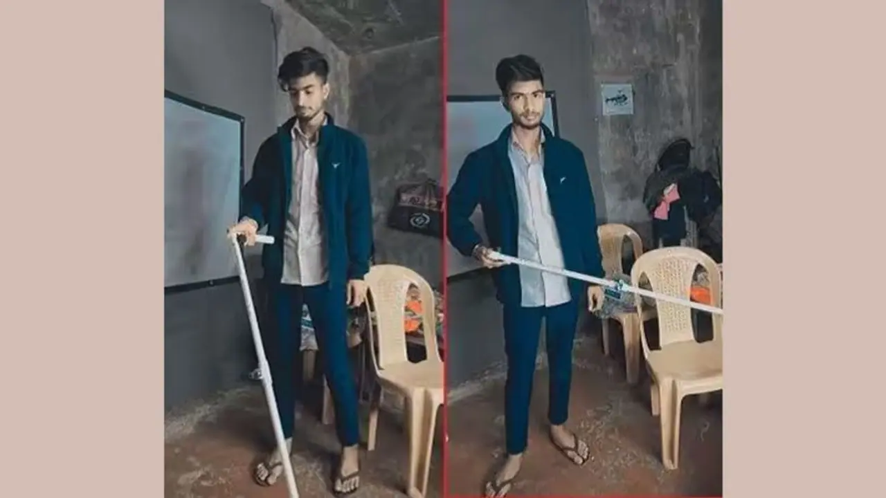 Visionary Creation: Abhishek Chaudhary’s Innovative, Buzzer-Equipped Cane for the Blind