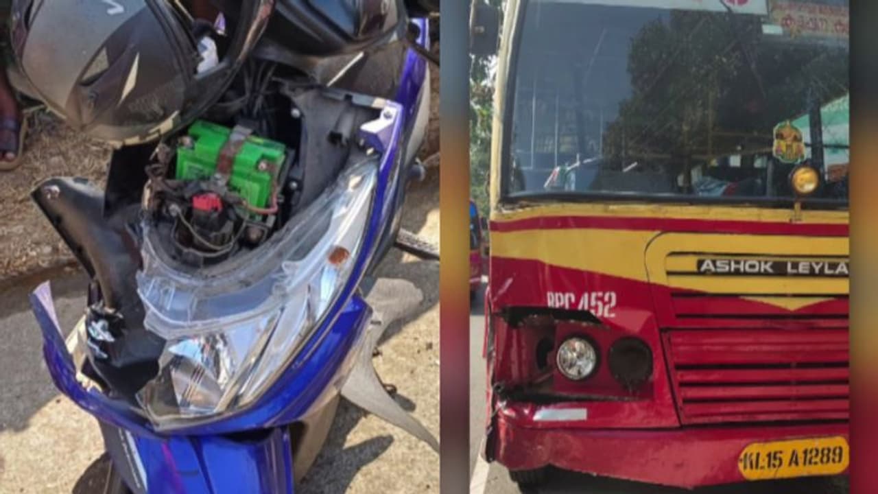 കെഎസ്ആര്‍ടിസി ബസും സ്കൂട്ടറും കൂട്ടിയിടിച്ച് രണ്ടു യുവാക്കള്‍ മരിച്ചു