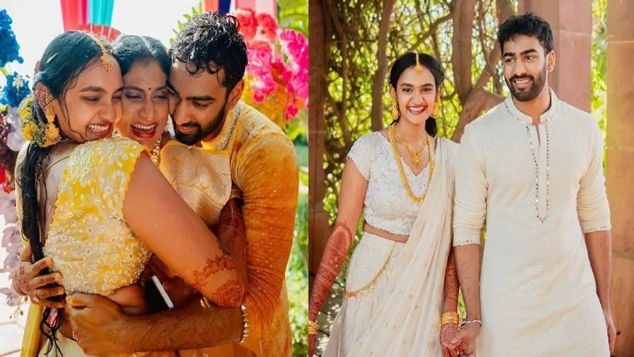 వివాహ బంధంలోకి వైఎస్ రాజారెడ్డి, అట్లూరి ప్రియ.. కనిపించని మామ వైఎస్ జగన్.. వివాహ బంధంలోకి వైఎస్ రాజారెడ్డి, అట్లూరి ప్రియ.. కనిపించని మామ వైఎస్ జగన్..