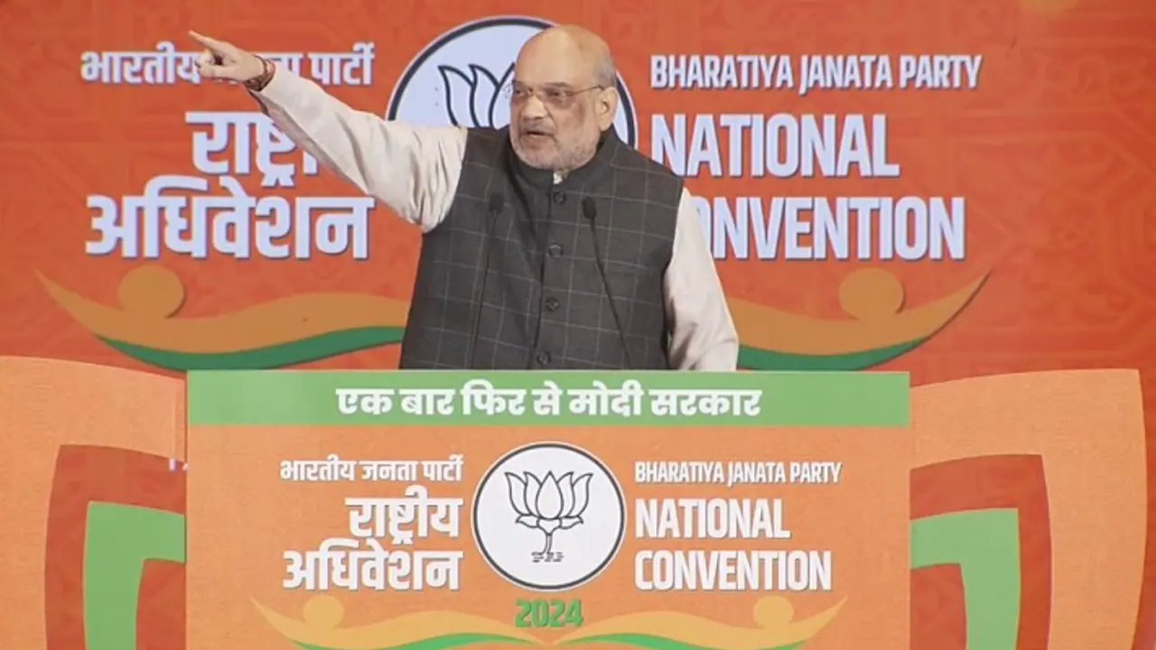 'No doubt, PM Modi will retain power': Amit Shah at BJP convention ahead of Lok Sabha elections 2024