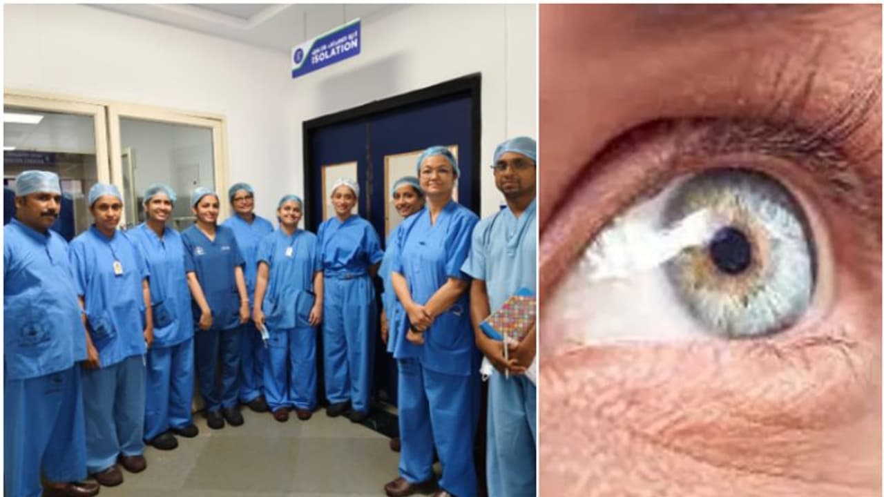 കണ്ണ് നീക്കം ചെയ്തില്ല, കാഴ്ച നിലനിർത്തി; യുവിയൽ മെലനോമ ബാധിച്ച 55കാരിക്ക് അപൂര്വ ചികിത്സ, കേരളത്തിന് നേട്ടം കണ്ണ് നീക്കം ചെയ്തില്ല, കാഴ്ച നിലനിർത്തി; യുവിയൽ മെലനോമ ബാധിച്ച 55കാരിക്ക് അപൂര്വ ചികിത്സ, കേരളത്തിന് നേട്ടം