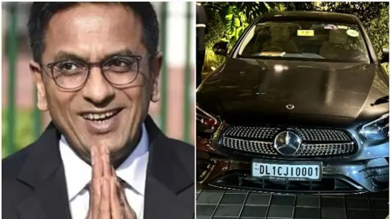 ಸುಪ್ರೀಂ ಕೋರ್ಟ್‌ ಸಿಜೆಐ ಡಿವೈ ಚಂದ್ರಚೂಡ್‌ ಮರ್ಸೀಡೀಸ್‌ ಕಾರ್‌ ನಂಬರ್ ಪ್ಲೇಟ್‌ ವೈರಲ್‌!