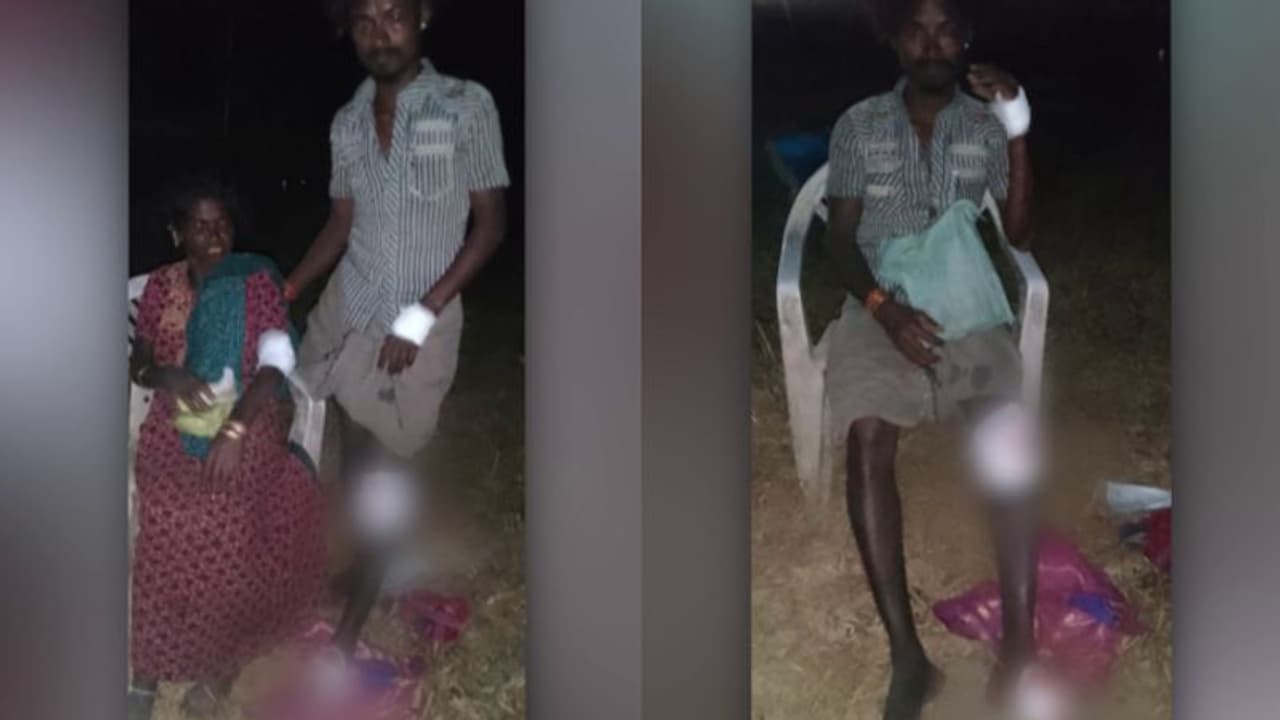 മൂഴിയാറിൽ ഇരുചക്രവാഹനത്തിൽ സഞ്ചരിച്ച കുടുംബത്തിന് നേരെ ഒറ്റക്കൊമ്പൻ്റെ ആക്രമണം; മൂന്നു പേർക്ക് പരിക്ക് മൂഴിയാറിൽ ഇരുചക്രവാഹനത്തിൽ സഞ്ചരിച്ച കുടുംബത്തിന് നേരെ ഒറ്റക്കൊമ്പൻ്റെ ആക്രമണം; മൂന്നു പേർക്ക് പരിക്ക്