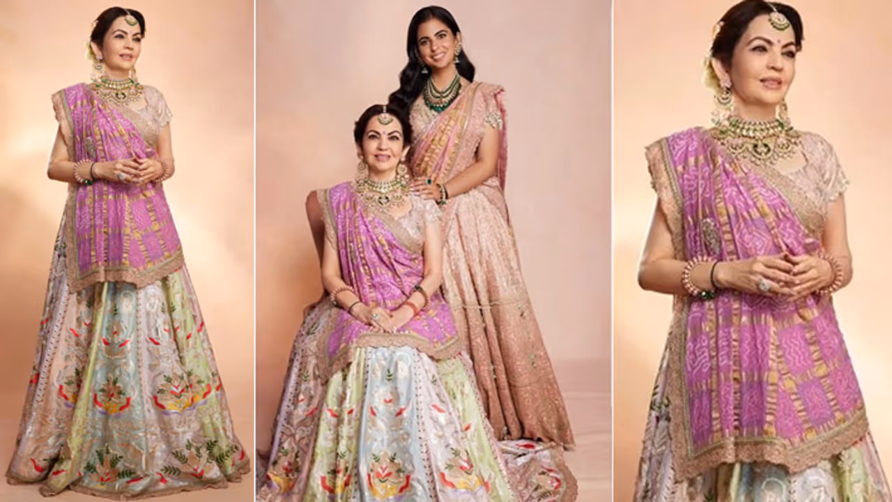 Nita Ambani Latest satrangi lehenga