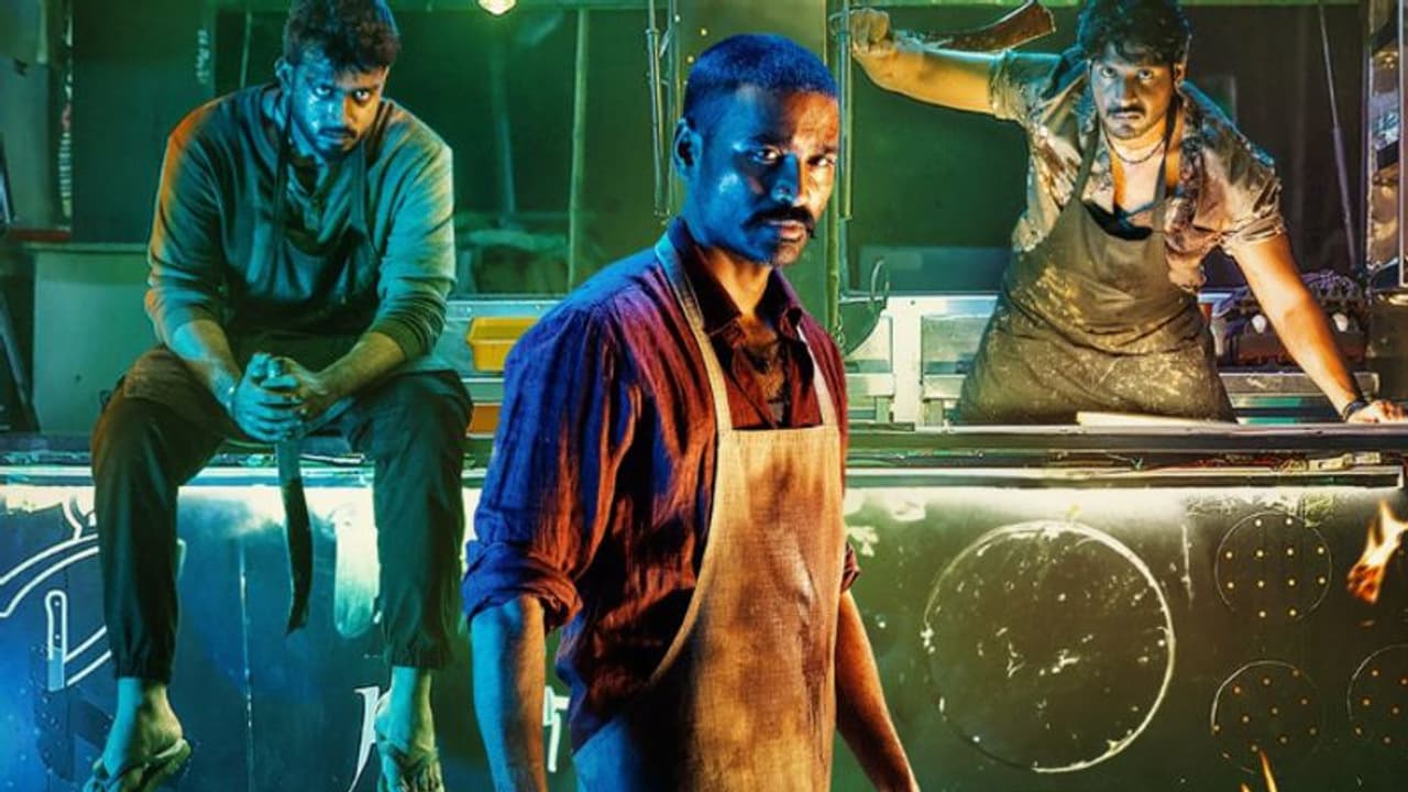 കൊലകൊല്ലി ലുക്കില് രായനായി ധനുഷ്, ചിത്രത്തില് കാളിദാസ് ജയറാമും കൊലകൊല്ലി ലുക്കില് രായനായി ധനുഷ്, ചിത്രത്തില് കാളിദാസ് ജയറാമും