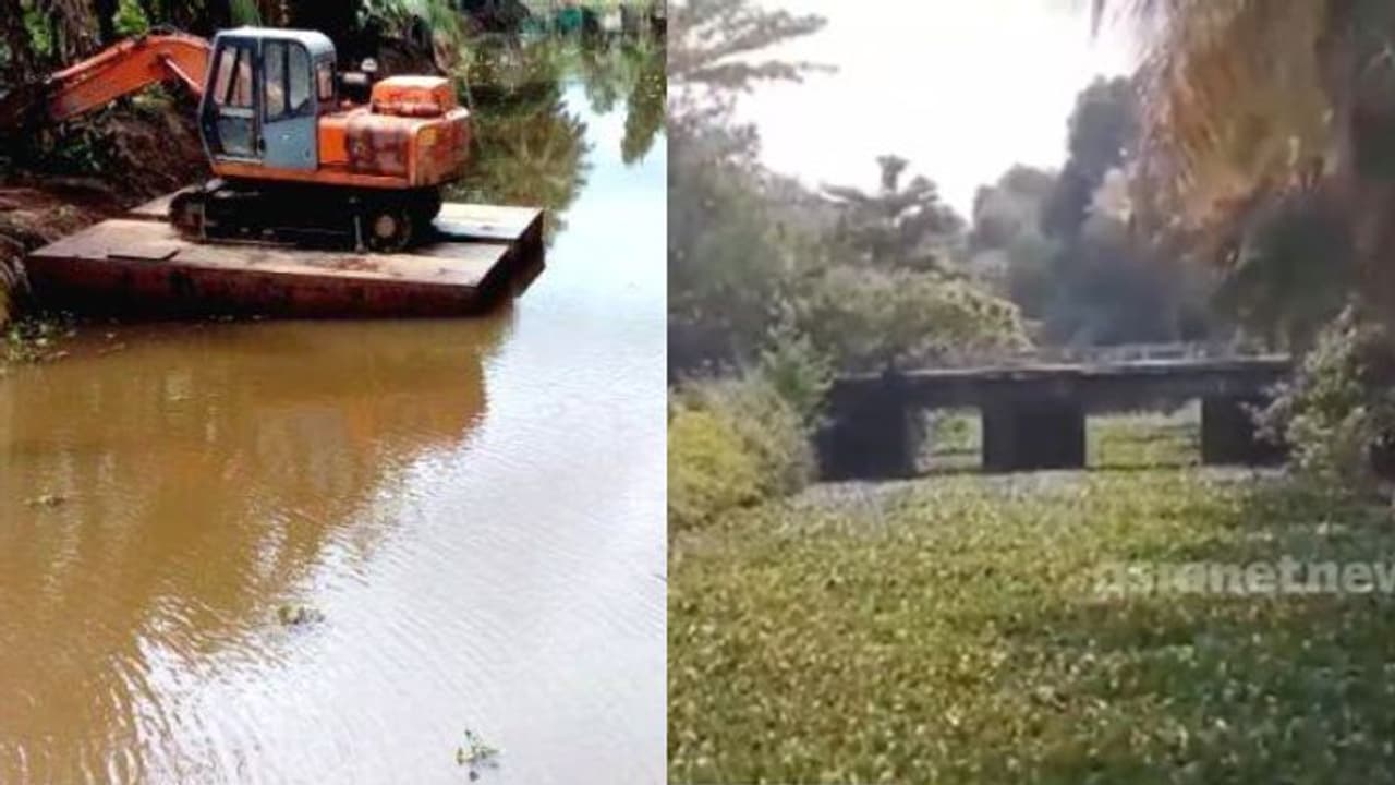 നാലരക്കോടി 'വെള്ളത്തിലായി'; കോലറയാറിൽ വീണ്ടും മാലിന്യം നിറഞ്ഞു, ഒഴുക്ക് നിലച്ച് നാശത്തിന്റെ വക്കിൽ നാലരക്കോടി 'വെള്ളത്തിലായി'; കോലറയാറിൽ വീണ്ടും മാലിന്യം നിറഞ്ഞു, ഒഴുക്ക് നിലച്ച് നാശത്തിന്റെ വക്കിൽ