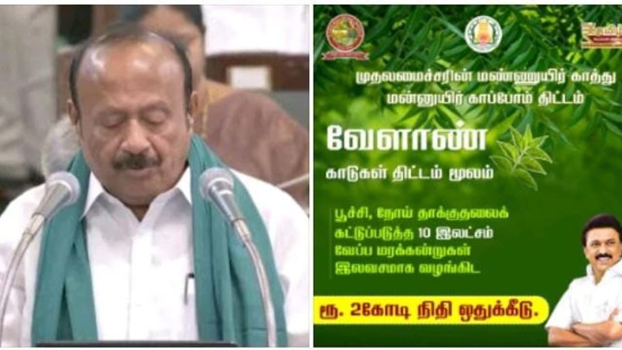இலவசமாக 10 லட்சம் வேப்பமரக்கன்றுகள்... துவரை சாகுபடியை அதிகரிக்க 17.50 கோடி வேளாண் பட்ஜெட்