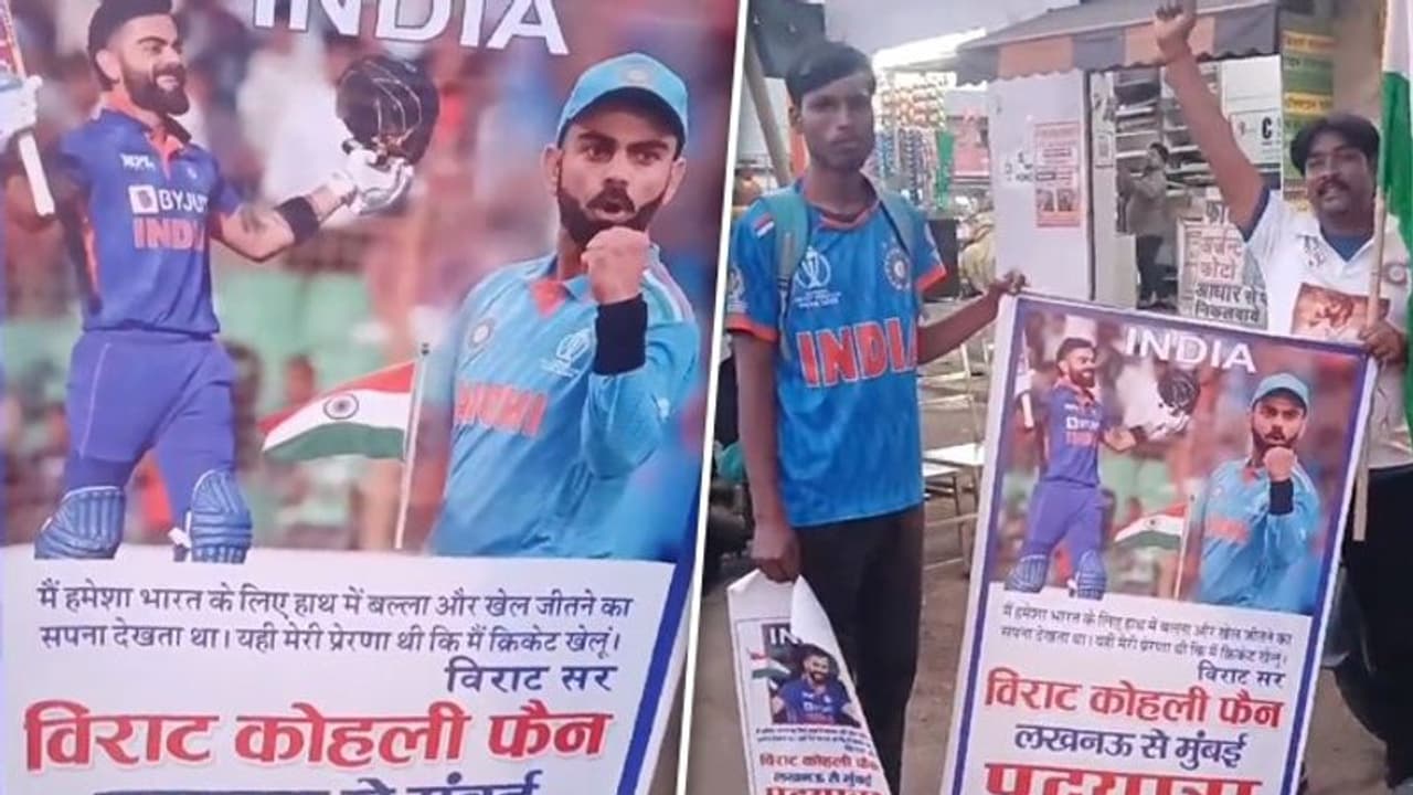 Viral Video: Virat Kohli fan takes epic journey on foot from Lucknow to Mumbai in quest to meet cricket idol